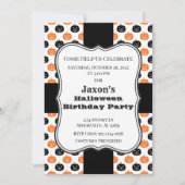 パンプキンハロウィーン誕生日パーティー 招待状 (正面)