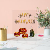 パンプキンハロウィーン アクリルサイン (ウェディング)