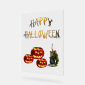 パンプキンハロウィーン アクリルサイン (傾斜)