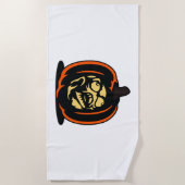 パンプキンハロウィーン ビーチタオル (正面)