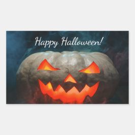 パンプキンハロウィーン 長方形シール