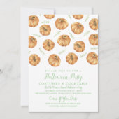 パンプキンハローウィンパーティ招待状 招待状 (正面)