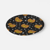 パンプキンハローウィンパーティ ペーパープレート (アングル)