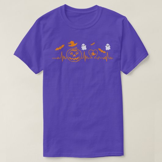 パンプキンハートビートハロウィーン Tシャツ (デザイン正面)