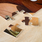 パンプキンハーベストハロウィンサンクスおもしろいサイディング秋 ジグソーパズル (側面)