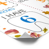 パンプキンハーベストハロウィーン誕生日マイルストーン ポスター (角)