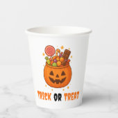 パンプキンバケットの甘さ – ハロウィーン 紙コップ (正面)