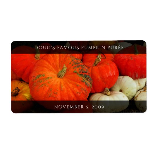 パンプキンバター ラベル (正面)