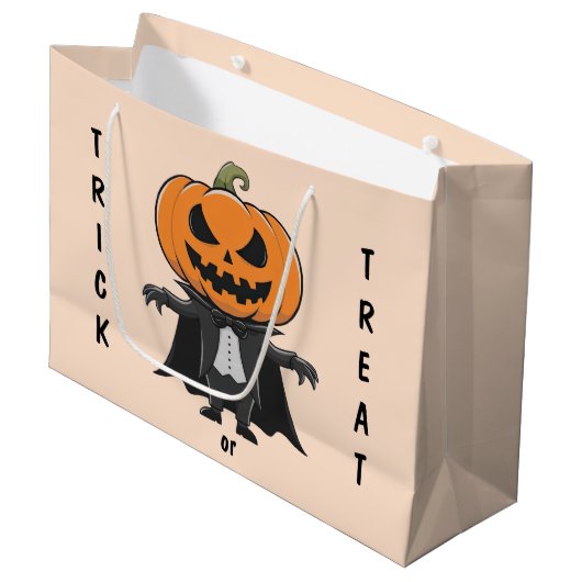 パンプキンバンパイア ラージペーパーバッグ (正面アングル)