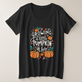 パンプキンバンプキンハロウィ妊婦のン プラスサイズTシャツ