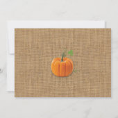 パンプキンバースデーパーティーブハーベストフォト秋招待状 招待状 (裏面)