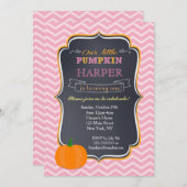 パンプキンバースデーパーティ招待状 招待状 (正面/裏面)