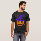 パンプキンパイおかしなハロウィーンのコスチューム数学パン Tシャツ (正面フル)