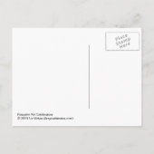 パンプキンパイお祝い シーズンポストカード (裏面)