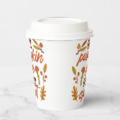 パンプキンパイが私たちを離れて感謝の引用文 紙コップ (左)