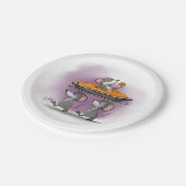 パンプキンパイのお祝い ペーパープレート (アングル)