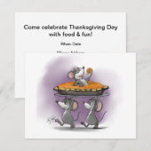 パンプキンパイのお祭り 招待状 (正面/裏面)