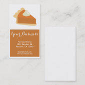 パンプキンパイのカスタマイズ可能な名刺 名刺 (正面/裏面)