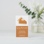 パンプキンパイのカスタマイズ可能な名刺 名刺 (スタンド正面)