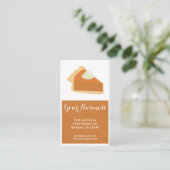 パンプキンパイのカスタマイズ可能な名刺 名刺 (スタンド正面)