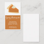 パンプキンパイのカスタマイズ可能な名刺 名刺 (正面/裏面)