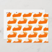 パンプキンパイのパターン 招待状 (正面/裏面)