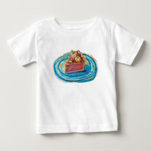 パンプキンパイの一切れ ベビーTシャツ (正面)