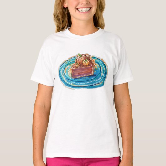 パンプキンパイの一切れ Tシャツ (正面)
