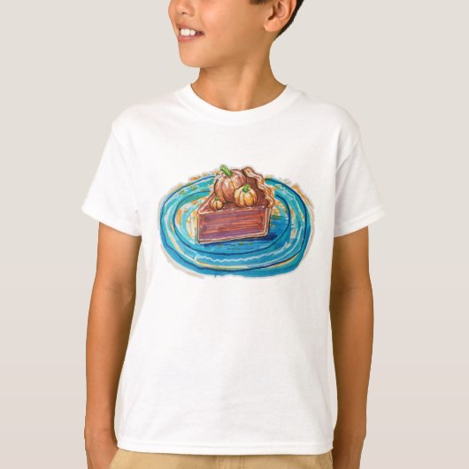 パンプキンパイの一切れ Tシャツ (正面)