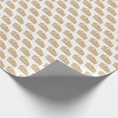 パンプキンパイの手のパタ色彩の鮮やかン秋 ラッピングペーパー (角)