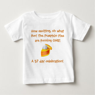 パンプキンパイの誕生日のワイシャツ ベビーTシャツ