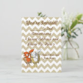 パンプキンパイまたは白および金ゴールドのReptilianの鳥の接合箇所 招待状 (スタンド正面)