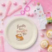 パンプキンパイより甘い ペーパープレート (パーティー)