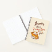 パンプキンパイより甘い – 秋パンプキンスパイスパイ ノートブック (内部)