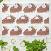 パンプキンパイサンクスギビングディナーホリデーギフト キッチンタオル (折り畳み)