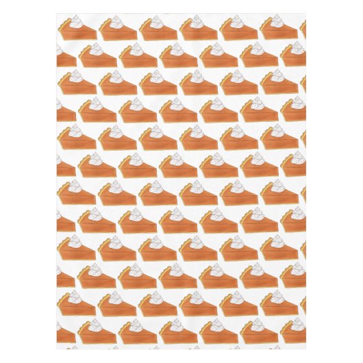 パンプキンパイスライス感謝祭ディナーパーティー テーブルクロス (正面)