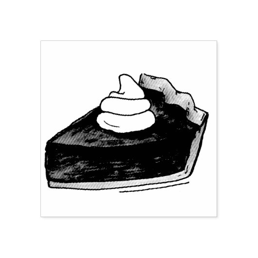 パンプキンパイスライス感謝祭ディナー秋デザート ラバースタンプ (インプリント)