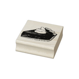 パンプキンパイスライス感謝祭ディナー秋デザート ラバースタンプ