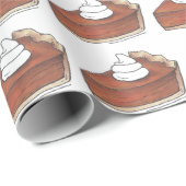 パンプキンパイスライス感謝祭デザートベーカリー食品 ラッピングペーパー (ロールコーナー)