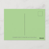 パンプキンパイパレード、感謝祭の饗宴お祝い ポストカード (裏面)