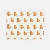 パンプキンパイフリース秋コージーブランケット フリースブランケット (正面(横))