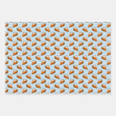 パンプキンパイプライド感謝祭パターン ラッピングペーパーシート (正面2)