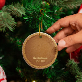 パンプキンパイベイカーパーソナライズされた メタルオーナメント