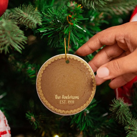 パンプキンパイベイカーパーソナライズされた メタルオーナメント