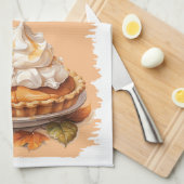 パンプキンパイベーキングレシピ キッチンタオル (四つ折り)