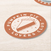 パンプキンパイラバーズクラブ ラウンドペーパーコースター (アングル)