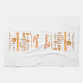 パンプキンパイレシピキッチンタオル素朴- キッチンタオル (横)