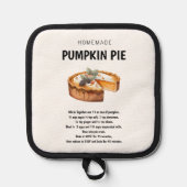 "パンプキンパイレシピコージーギフトアイディア 鍋敷き (正面)
