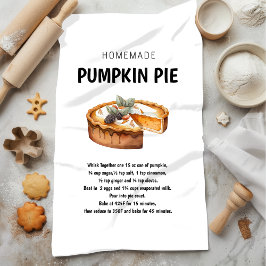 パンプキンパイレシピコージー秋ギフト キッチンタオル