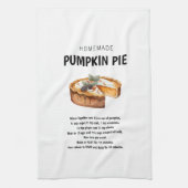 パンプキンパイレシピコージー秋ギフト キッチンタオル (縦)